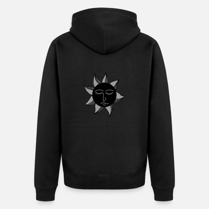 Soleil Gothique - Veste à capuche bio Premium Unisexe - noir