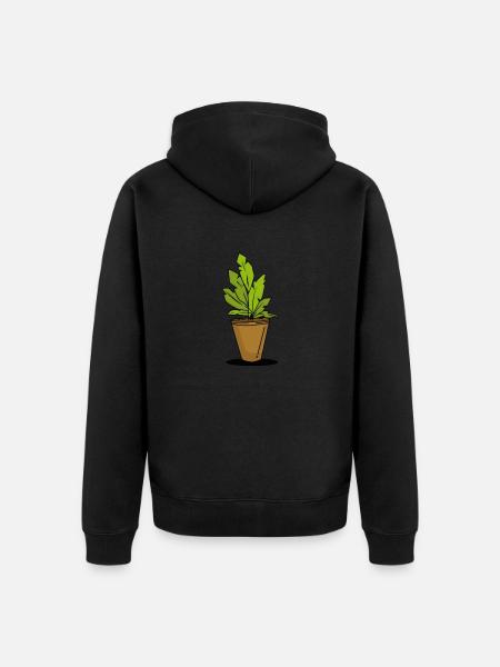 Plante d’intérieur - Veste à capuche bio Premium Unisexe - noir