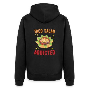 Salade de tacos - Veste à capuche bio Premium Unisexe - noir - Dos - Nico (187cm)