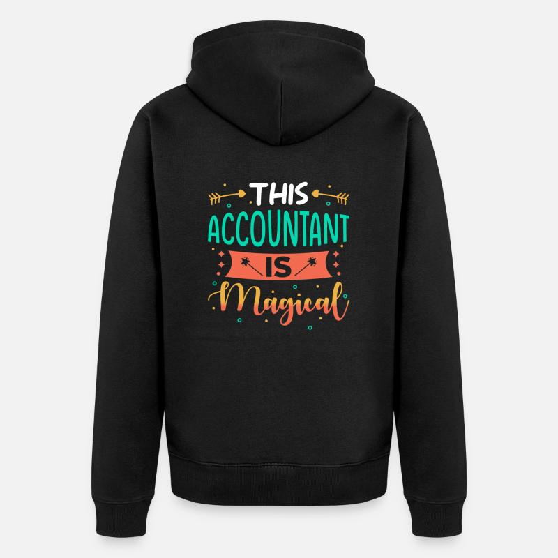 Cadeau comptable - Veste à capuche bio Premium Unisexe - noir