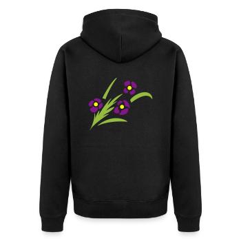 fleurs en épi - Veste à capuche bio Premium Unisexe - noir - Dos - Nico (187cm)