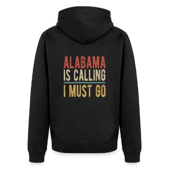 L’Alabama m’appelle, je dois y aller - Veste à capuche bio Premium Unisexe - noir - Dos - Nico (187cm)