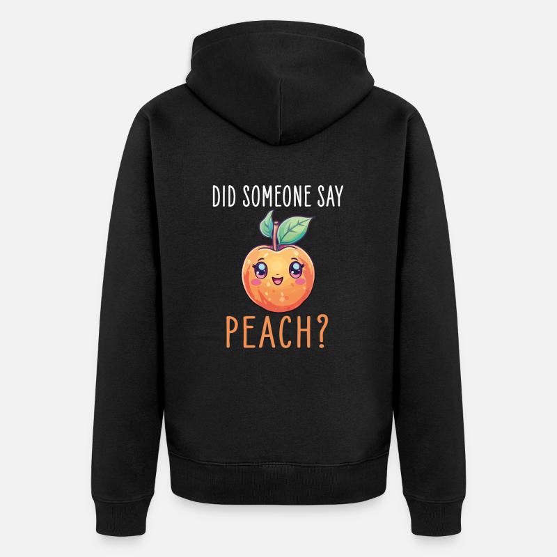 Pêche Kawaii - Veste à capuche bio Premium Unisexe - noir
