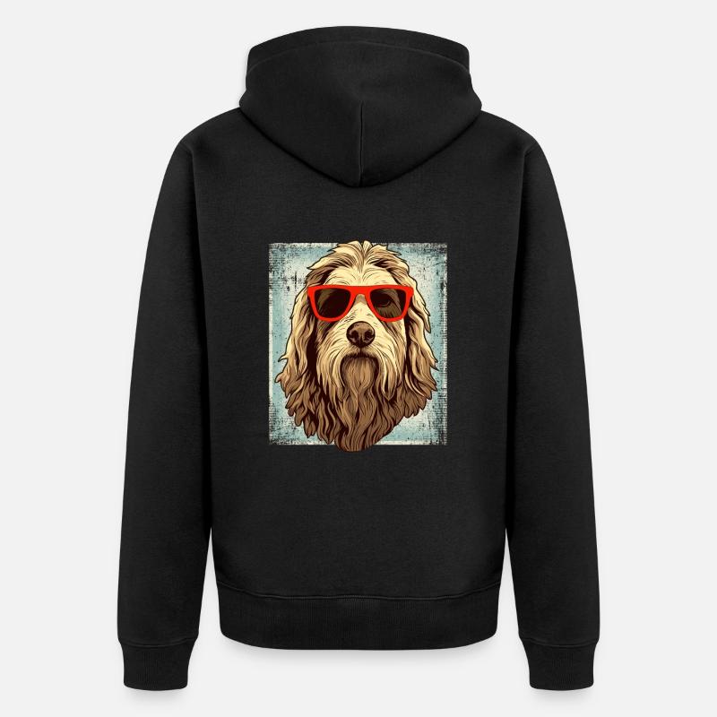 Maremmano Abruzzese Berger allemand - Veste à capuche bio Premium Unisexe - noir