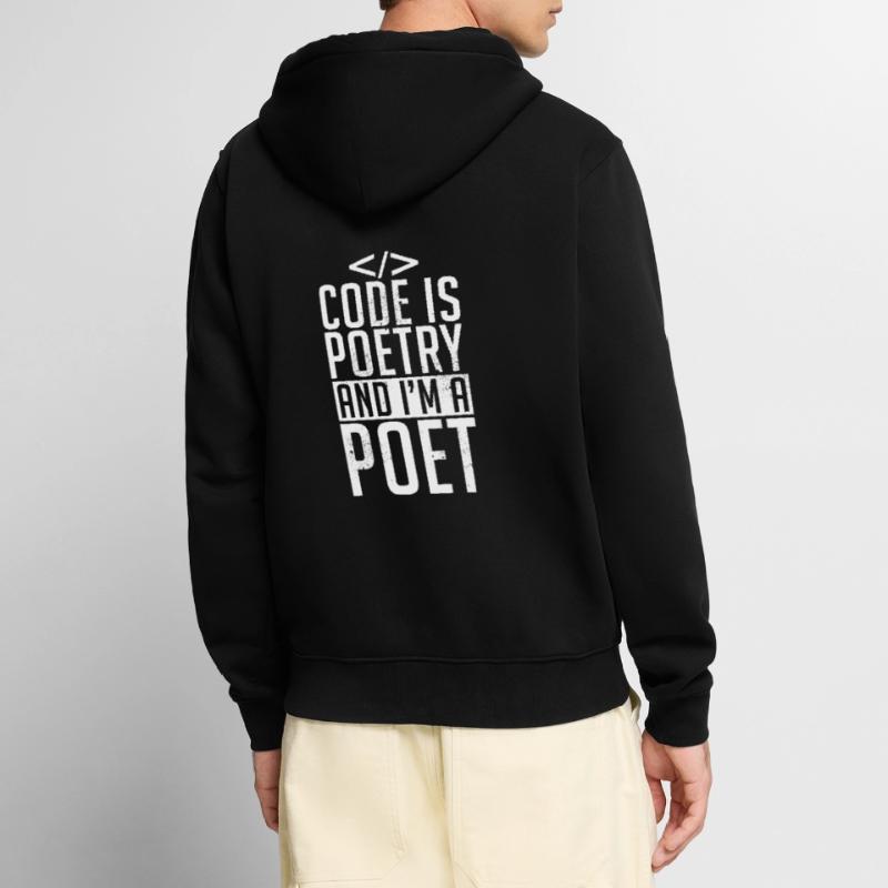 Code Codeur Programmeur Développeur Codeur Veste à capuche bio Premium Unisexe