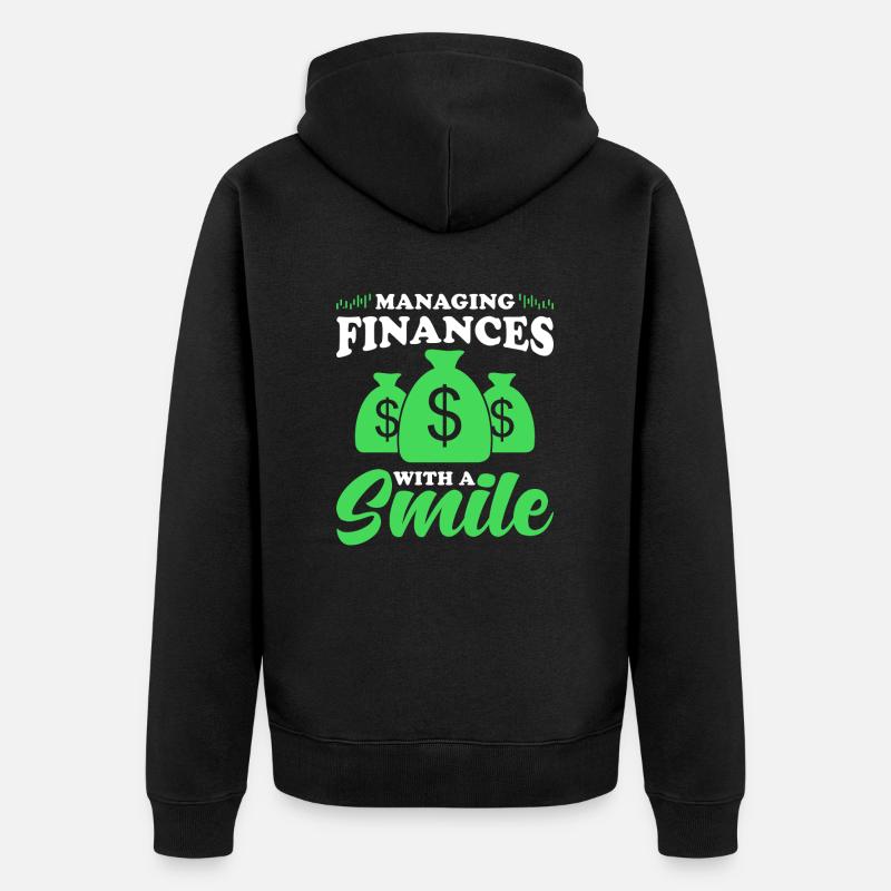 Cadeau pour les directeurs financiers - Veste à capuche bio Premium Unisexe - noir