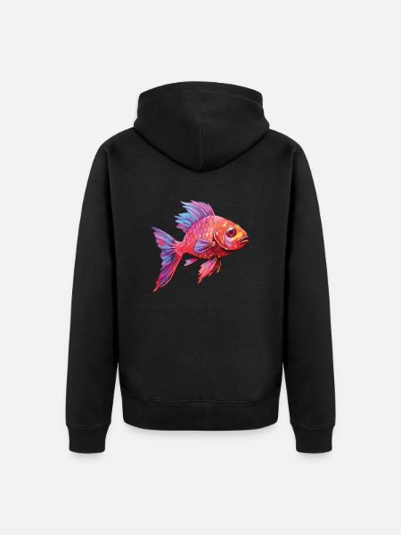 Cherry Barb Fischaquarium - Unisex Premium Bio Zip Hoodie - Schwarz