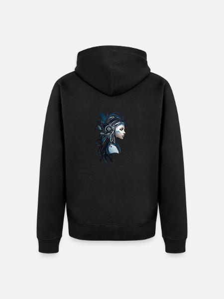 Chef de tribu - Veste à capuche bio Premium Unisexe - noir