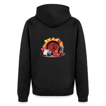 Casino - Veste à capuche bio Premium Unisexe - noir - Dos - Nico (187cm)