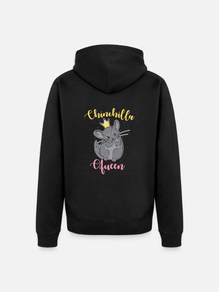 Chinchilla Mama Gift - Unisex Premium Organic Zip Hoodie - black
