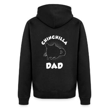 Chinchilla Daddy Cadeau - Veste à capuche bio Premium Unisexe - noir - Dos - Nico (187cm)
