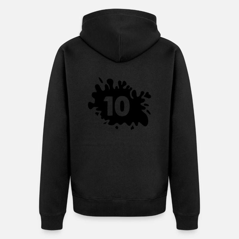 Blobs 10 - Veste à capuche bio Premium Unisexe - noir