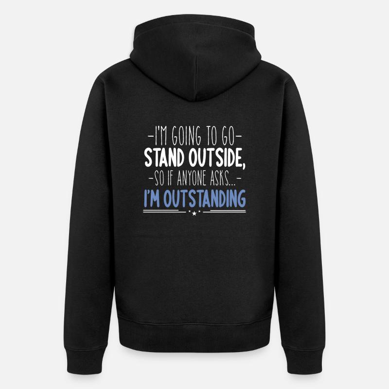 Je suis exceptionnel sarcasme drôle - Veste à capuche bio Premium Unisexe - noir