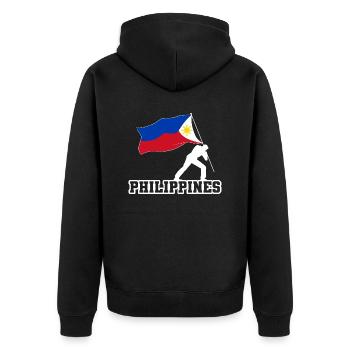 Philippines drapeau philippin fierté je cadeau - Veste à capuche bio Premium Unisexe - noir - Dos - Nico (187cm)