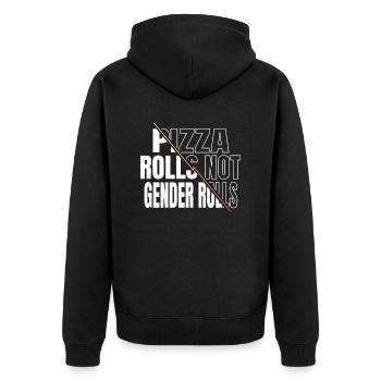 girl statement bans black lives women quote funny - Unisex Premium Organic Zip Hoodie - black - Back - Nico (187cm)