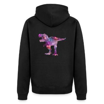 Tyrannosaurus Rex dans l’espace T-Rex Enfants Cool - Veste à capuche bio Premium Unisexe - noir - Dos - Nico (187cm)