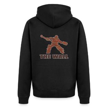Hockey Feldhockey-Torwart HockeyGoalie Hockeylife - Unisex Premium Bio Zip Hoodie - Schwarz - Hinten - Nico (187cm)