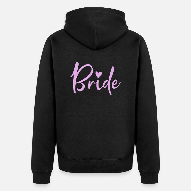 mariée - Veste à capuche bio Premium Unisexe - noir