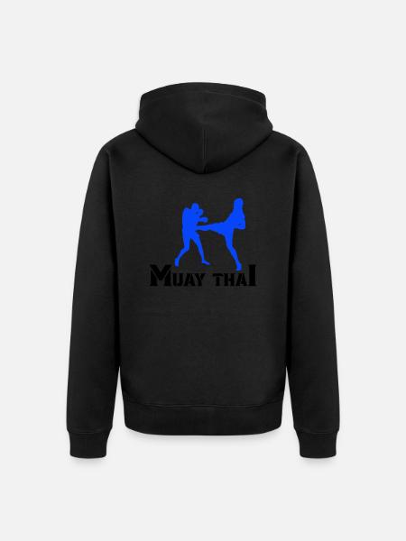Muay Thaï - Veste à capuche bio Premium Unisexe - noir