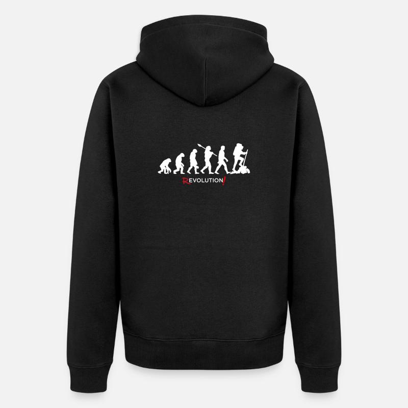 Revolution - Homme Evolution Fun Twist 27 - Veste à capuche bio Premium Unisexe - noir
