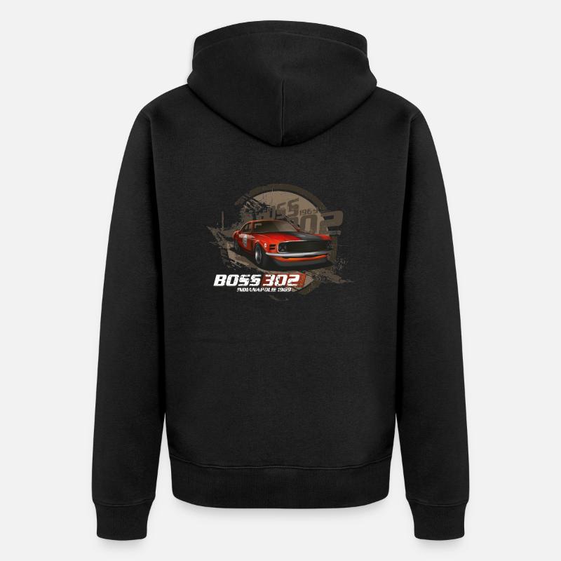 Boss 302 - Veste à capuche bio Premium Unisexe - noir