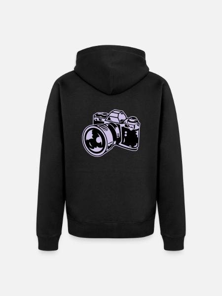 camera - Veste à capuche bio Premium Unisexe - noir
