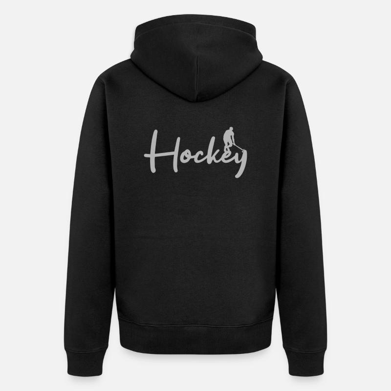 hockey - Veste à capuche bio Premium Unisexe - noir