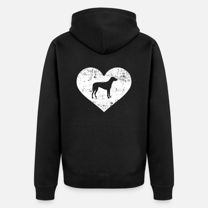 Rhodesian Ridgeback - Veste à capuche bio Premium Unisexe - noir