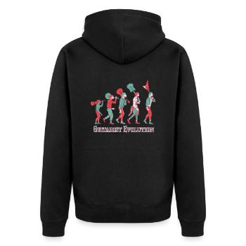 Guitarist Evolution Music Rock Guitarist - Unisex Premium Organic Zip Hoodie - black - Back - Nico (187cm)