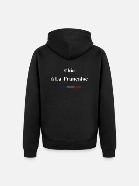 Chic à la française - Veste à capuche bio Premium Unisexe - noir