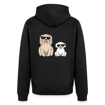 Cool Dog Lunettes De Soleil Lunettes De Chien Titulaire Chien - Veste à capuche bio Premium Unisexe - noir - Dos - Nico (187cm)