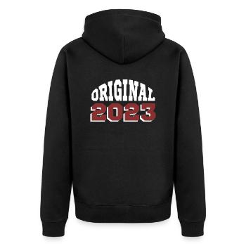 Original 2023 - Veste à capuche bio Premium Unisexe - noir - Dos - Nico (187cm)