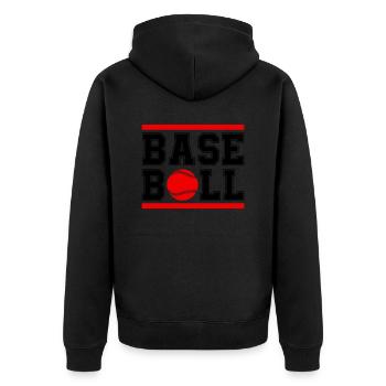 Baseball 1 - Veste à capuche bio Premium Unisexe - noir - Dos - Nico (187cm)
