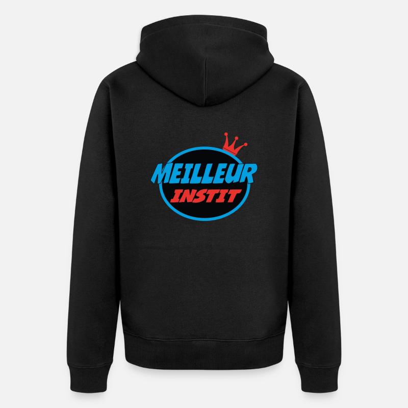 MEILLEUR INSTIT - Veste à capuche bio Premium Unisexe - noir