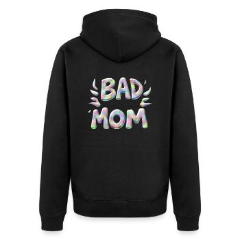 Mauvaise maman - Veste à capuche bio Premium Unisexe - noir - Dos - Nico (187cm)
