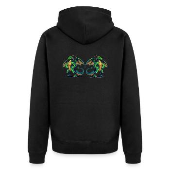 Cerf-volant - Veste à capuche bio Premium Unisexe - noir - Dos - Nico (187cm)