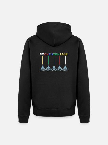 Rechenzentrum IT Admin Nerd Informatik - Unisex Premium Bio Zip Hoodie - Schwarz