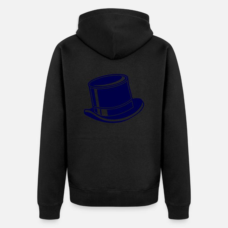 Haut-de-forme - Veste à capuche bio Premium Unisexe - noir