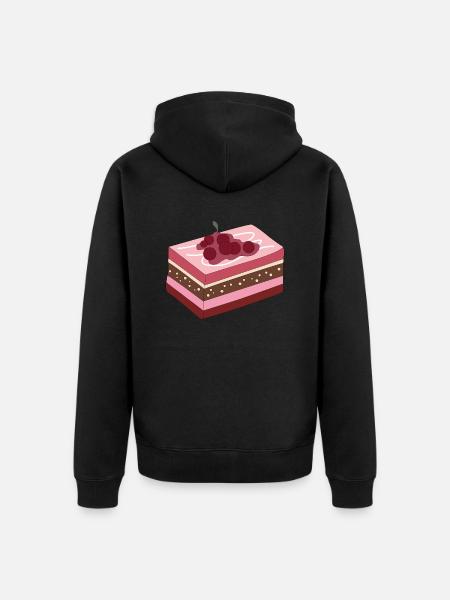 Sweets Cake - Unisex Premium Organic Zip Hoodie - black