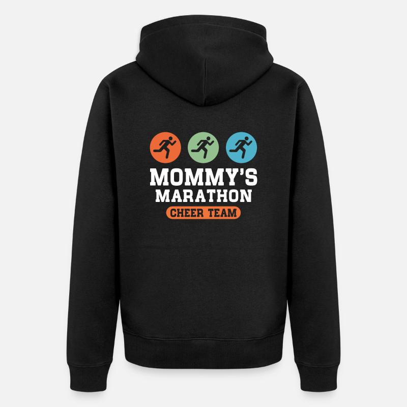 Marathon Cheer Team - Veste à capuche bio Premium Unisexe - noir