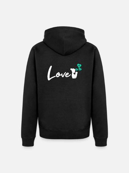 Mutter - Unisex Premium Bio Zip Hoodie - Schwarz