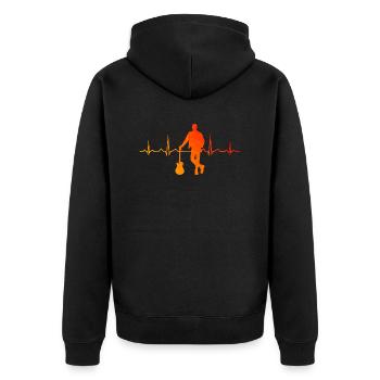 Electric Guitar Guitar Guitar Egitarre Guitar Player - Unisex Premium Organic Zip Hoodie - black - Back - Nico (187cm)