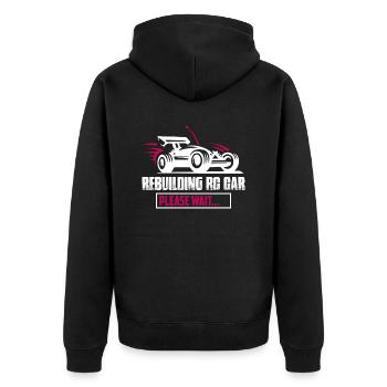Rebuilding RC Car Please Wait... Model Car Remote - Unisex Premium Organic Zip Hoodie - black - Back - Nico (187cm)