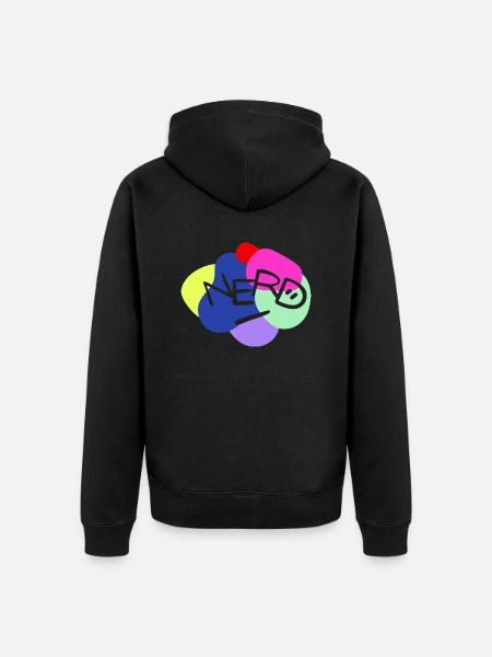 NERD - Unisex Premium Bio Zip Hoodie - Schwarz