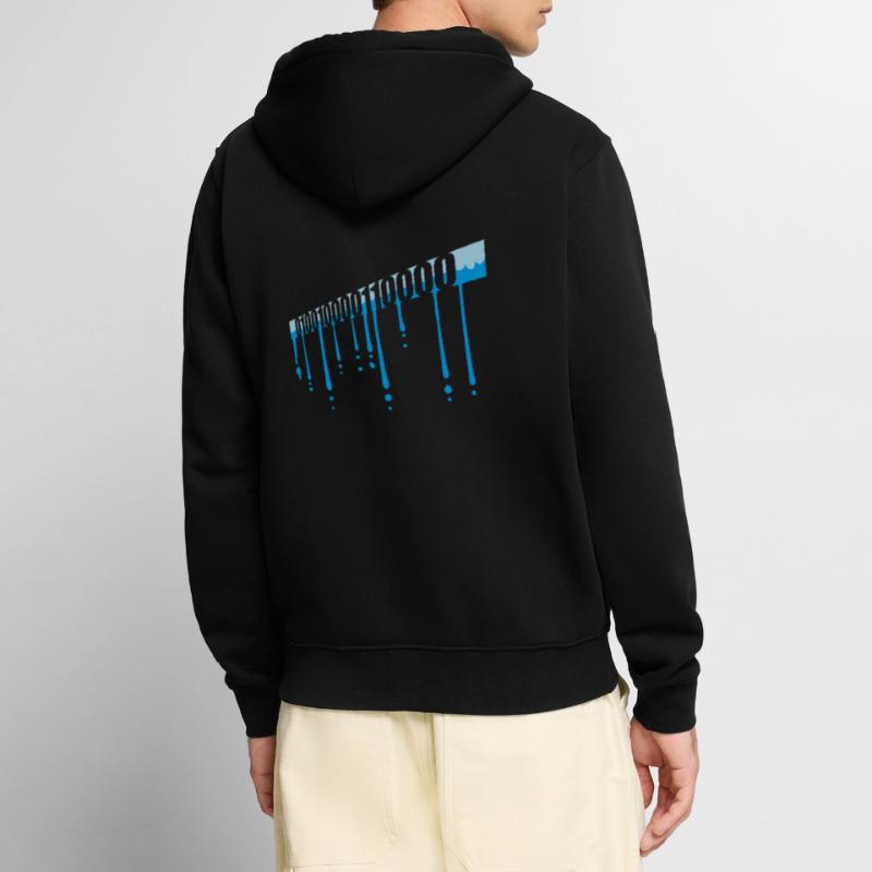 Binary Code Program Language Unisex Premium Organic Zip Hoodie