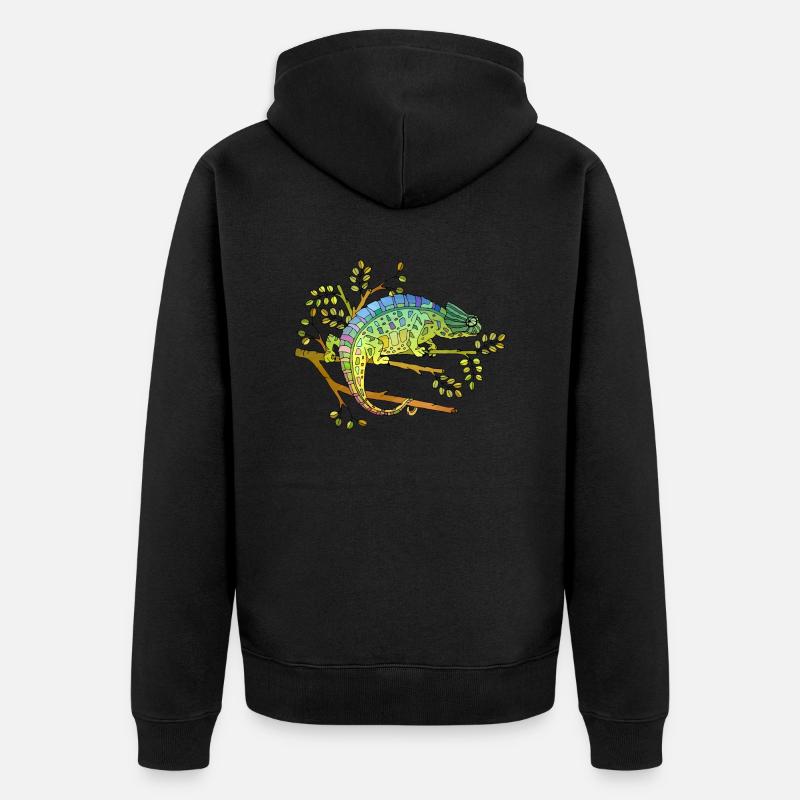 Caméléon - Veste à capuche bio Premium Unisexe - noir