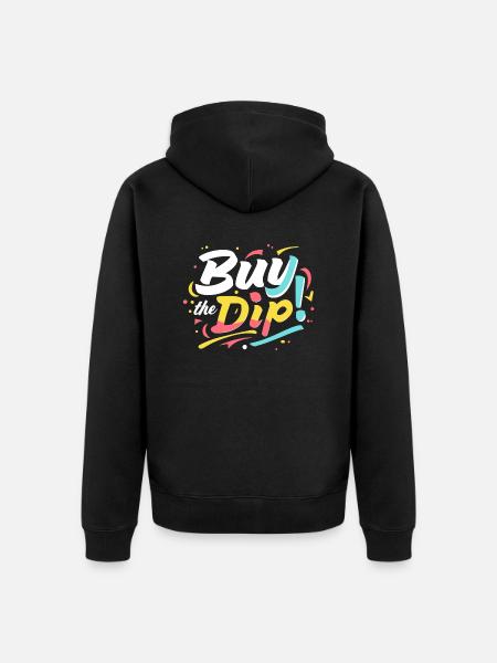 Buy the dip - Veste à capuche bio Premium Unisexe - noir