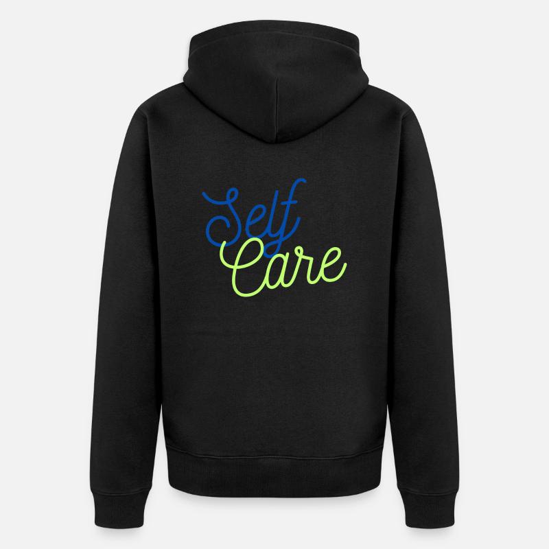 Prendre soin de soi - Veste à capuche bio Premium Unisexe - noir