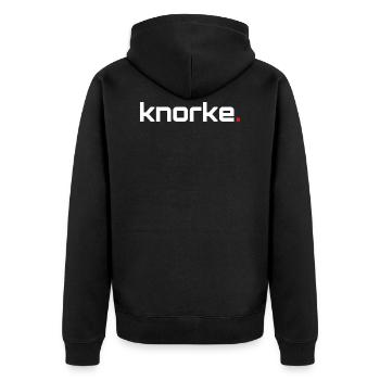 k n o r o r e. - Veste à capuche bio Premium Unisexe - noir - Dos - Nico (187cm)