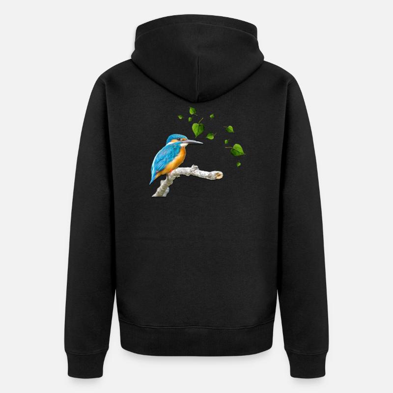 martin pêcheur - Veste à capuche bio Premium Unisexe - noir